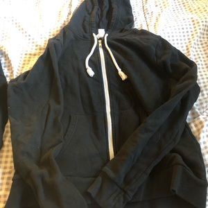 H&M black zip up hoodie, Large